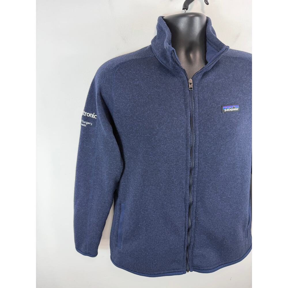 Patagonia Better Sweater Fleece Jacket Navy Blue Heather Size XL Womens LOGO - Picture 10 of 11
